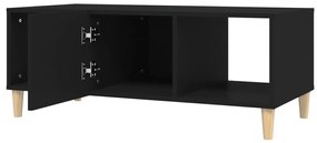 vidaXL Τραπεζάκι Σαλονιού Μαύρο 102x50x40 εκ. από Επεξεργασμένο Ξύλο