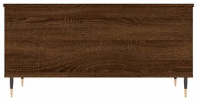 vidaXL Τραπεζάκι Σαλονιού Καφέ Δρυς 90x44,5x45 εκ. Επεξεργασμένο Ξύλο