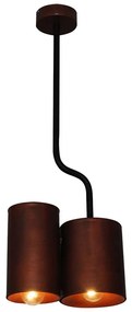 Φωτιστικό Οροφής Κρεμαστό HL-3567-P2 77-3989 Brody Old Copper &amp; Black  Homelighting Μέταλλο