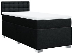 ΚΡΕΒΑΤΙ BOXSPRING ΜΕ ΣΤΡΩΜΑ ΜΑΥΡΟ 90X190 ΕΚ.ΥΦΑΣΜΑΤΙΝΟ 3288059