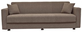 Καναπές Κρεβάτι ArteLibre AMETHYST Τριθέσιος Cappuccino 214x78x78cm