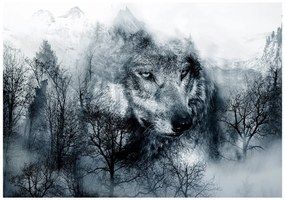 Φωτοταπετσαρία - Mountain Predator (Black and White) 350x245