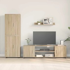 vidaXL Σετ επίπλου τηλεόρασης 4 pcs Δρύς Sonoma Επεξεργασμένο ξύλο