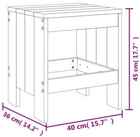 ΣΚΑΜΠΟ ΚΗΠΟΥ 2 ΤΕΜ. ΜΕΛΙ 40X36X45 ΕΚ. ΑΠΟ ΜΑΣΙΦ ΞΥΛΟ ΠΕΥΚΟΥ 825341