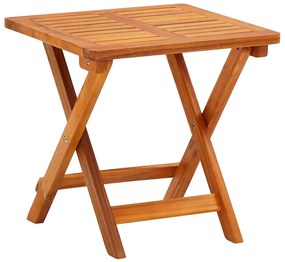 vidaXL Ξαπλώστρα Κήπου με Τραπεζάκι από Μασίφ Ξύλο Ακακίας &amp; Μαξιλάρι