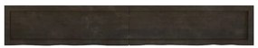 vidaXL Ράφι Τοίχου Σκούρο Καφέ 180x30x(2-6) εκ. Επεξ. Μασίφ Ξύλο Δρυός