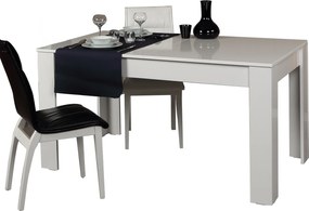 Extendable Dining Table Bois - Shiny White White