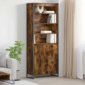 vidaXL Ψηλά Ντουλάπια 2 pcs Καπνιστό Δρύς 60 x 36 x 300 εκ.