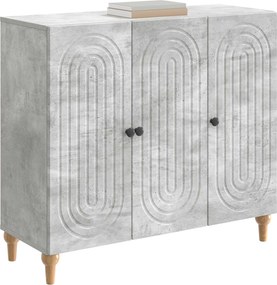 vidaXL Πλαϊνό γραφείο Γκρι Σκυροδέματος 89 x 34,5 x 80 εκ