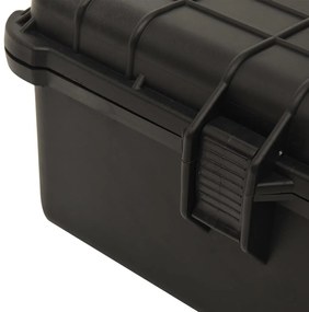 vidaXL Θήκη Πτήσης Φορητή Μαύρη 55 x 43 x 21 εκ. από Πολυπροπυλένιο