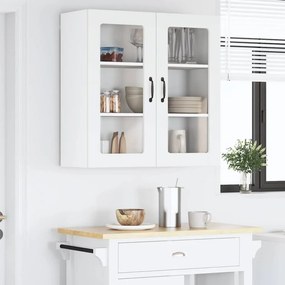 vidaXL Ραφιέρα τοίχου LUCCA Λευκό 80 x 31 x 80 εκ. Επεξεργασμένο Ξύλο