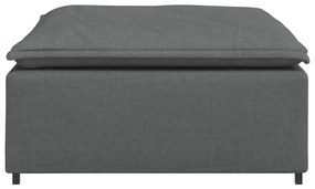 vidaXL Υποπόδιο Καναπέ Σκούρο Γκρι 100 x 100 x 48 εκ.