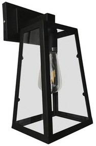 Φωτιστικό Τοίχου-Απλίκα Asetylin 01032 Black GloboStar Metal, Glass
