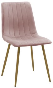 Καρέκλα Noor pakoworld σάπιο μήλο βελούδο-πόδι φυσικό μέταλλο 44x55x86εκ Model: 264-000015