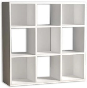 Βιβλιοθήκη Cube Megapap από μελαμίνη λευκό 90x30x90εκ. GP022-0035,1-GP022-0035,1-Λευκό GP022-0035,1