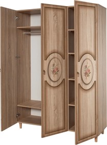 Τριφυλλη Ντουλαπα Δρυς Sonoma MODE 52x135x192