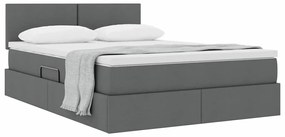 vidaXL Κρεβάτι με αποθηκευτικό χώρο και στρώμα με στρώμα 140 x 190 cm
