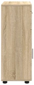 vidaXL Ντουλάπι Μπάνιου με πόρτα TULUM Sonoma Δρυς 37 x 31.5 x 82 εκ