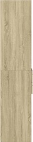 vidaXL Ντουλάπι Sonoma Δρυς 50x42,5x185 εκ. από Επεξεργασμένο Ξύλο