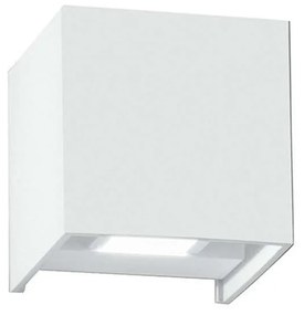 Φωτιστικό Τοίχου - Απλίκα Alfa LED-W-ALFA-10C BCO 2x5W Led 10x10x10cm White Intec