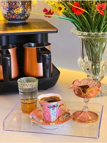 Stewehome Σετ 6 τεμαχίων κρυστάλλινων διαφανών δίσκων παρουσίασης 225x145x20 cm