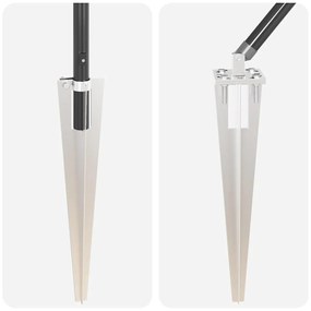 vidaXL Στύλος Περιφράξεων 26 pcs Γκρι 3,2 x 3,2 x 80 εκ