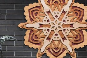 Σετ των 2 Intra απο ξύλο plywood 3mm-4mm πάχος 3d Layered Mandala Design Δίασταση 30x30 cm INTRAFABR-77623636