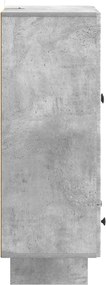 vidaXL Πλαϊνό γραφείο Σκυρόχρωμο Γκρι 66 x 34,5 x 95 εκ.
