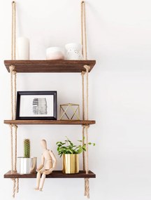 Ράφι Τοίχου Καρυδί ADRE 40x14x110