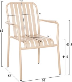 ΠΟΛΥΘΡΟΝΑ ΑΛΟΥΜΙΝΙΟΥ RACHEL HM6088.04 ΣΑΜΠΑΝΙ 63x58x85Υεκ.