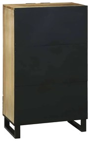 vidaXL Υψηλό Κεφαλάκι Καφέ 60 x 33 x 100 εκ. Μασίφ ξύλο μάνγκο