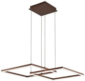 Κρεμαστό φωτιστικό LED LINUS μεταλλικό καφέ Viokef-4173600-Καφέ 4173600