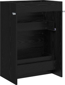 vidaXL Ντουλάπι Κάτω από τον Νιπτήρα Μαύρη Δρυς 56 x 37,5 x 81 εκ