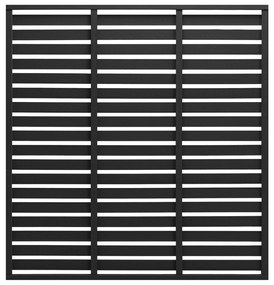 Πάνελ Περίφραξης Μαύρο 180 x 180 εκ. από WPC