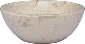 vidaXL Νιπτήρας Κρεμ 53 x 40 x 15 εκ. Μαρμάρινος