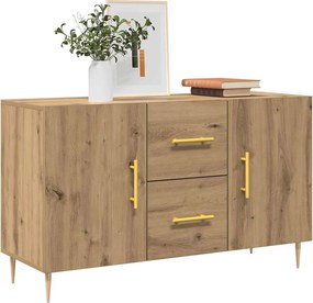 vidaXL Σκευοθήκη Δρυς τεχνίτης 100x36x60 cm Κατασκευασμένο ξύλο