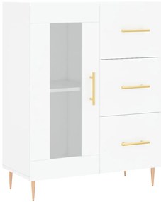 vidaXL Ντουλάπι Λευκό 69,5x34x180 εκ. από Επεξεργασμένο Ξύλο