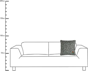 Μαξιλάρι ArteLibre Με Σχέδιο Τριαντάφυλλο Μαύρο Polyester 43x43cm