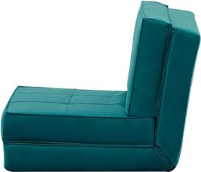 Πολυθρόνα κρεβάτι Nextdeco Flex πετρόλ Υ62x74x80εκ.