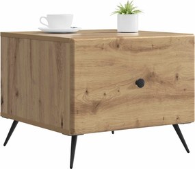 vidaXL Τραπεζάκι σαλονιού Artisan Δρυς 49 x 50 x 40 εκ