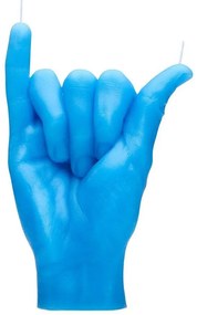 Κερί Χειρονομίας Shaka 350gr 16x11x6cm Blue Candle Hand Paraffin