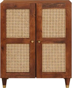 vidaXL Πλαϊνό γραφείο Καφέ 60 x 33 x 75 cm Στερεό ξύλο μάνγκο