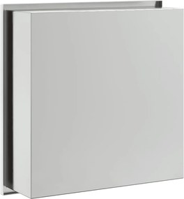 vidaXL Εσοχή Ντους Βουρστ. Ασήμι 32x32x9 εκ. Αν. Ατσάλι