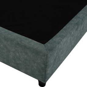 Επενδυμένο Κρεβάτι MALENA Μονό Nubuck Πράσινο 90x200 εκ. 90x205x125 εκ.