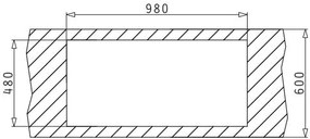 Νεροχύτης Pyramis Amaltia 1B 1D-100X50-λείο