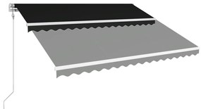 vidaXL Τέντα Συρόμενη Αυτόματη Ανθρακί 450 x 300 εκ.