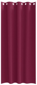 vidaXL Κουρτίνες με κουρτίνες 2 pcs Κόκκινο 225 x 140 εκ. Πολυεστέρας