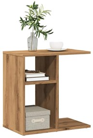 vidaXL Side Table Artisan Oak 50x30x50 cm Κατασκευασμένο ξύλο