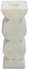 Κηροπήγιο ArteLibre Λευκό Μάρμαρο 5x4x15.5cm