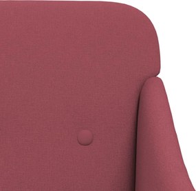 vidaXL Πολυθρόνα Μπορντό 63x76x80 εκ. Υφασμάτινη